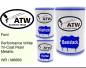 Preview: Ford, Performance White Tricoat Pearl Metallic, WR / M6669: 500ml Lackdose + 500ml Klarlack + 250ml Härter - Set, von ATW Autoteile West.
